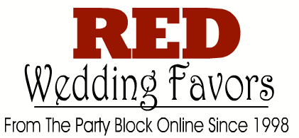 Red Wedding Favors