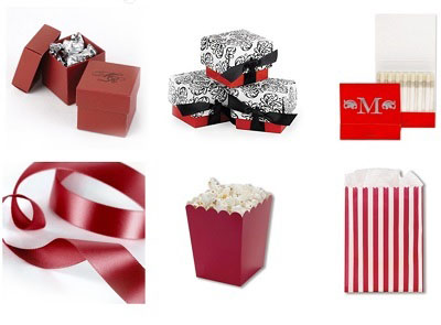 Red Wedding Favors